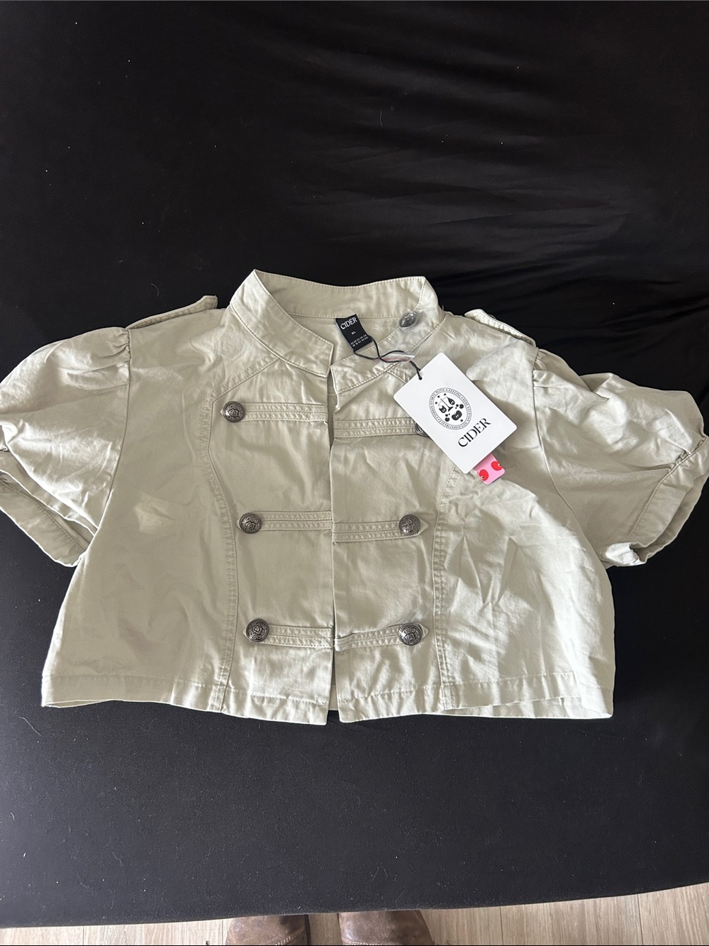 Cider women's cropped napoleon Jacket cream